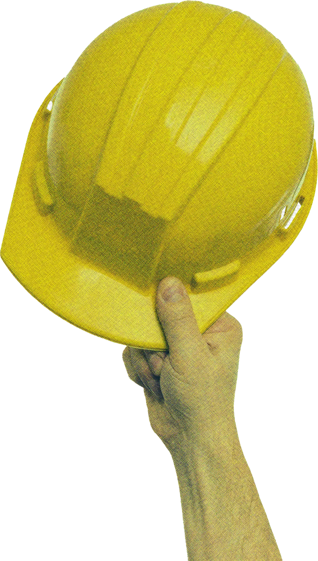 Smaltimento rifiuti pericolosi e non | Alfaraee S.r.l. Mano che regge un casco di sicurezza giallo, simbolo della professionalità e della gestione in sicurezza del servizio di ritiro e smaltimento di rifiuti pericolosi e non pericolosi offerto da Alfaraee S.r.l. in tutta Italia